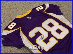 Adrian Peterson SIGNED Vikings GAME ISSUED TEAM ISSUED JERSEY 2007