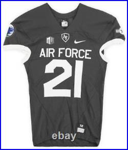 Air Force Falcons Team-Issued #21 Gray Jersey from the 2018 NCAA Item#12770477
