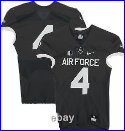Air Force Falcons Team-Issued #4 Gray Jersey from the 2018 NCAA