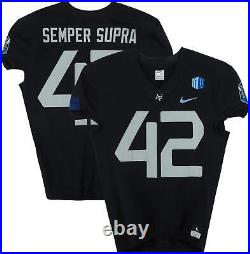 Air Force Falcons Team-Issued #42 Black Jersey from the 2022 NCAA Item#12735289