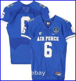 Air Force Falcons Team-Issued #6 Blue Jersey with 70 Patch from the