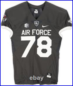 Air Force Falcons Team-Issued #78 Gray Jersey from the 2018 NCAA Football Season