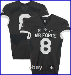 Air Force Falcons Team-Issued #8 Gray Jersey from the 2018 NCAA Item#12770465