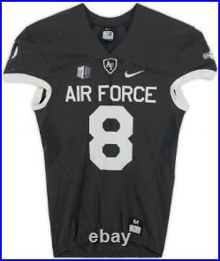 Air Force Falcons Team-Issued #8 Gray Jersey from the 2018 NCAA Item#12770465