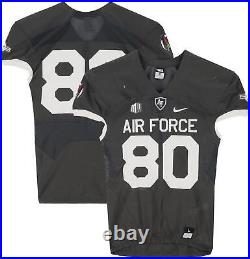 Air Force Falcons Team-Issued #80 Gray Jersey from the 2018 NCAA Item#12770531