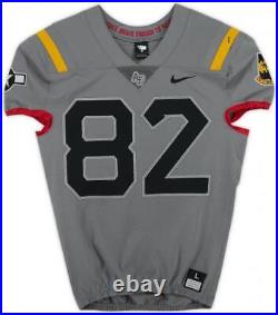 Air Force Falcons Team-Issued #82 Gray Jersey from the 2020 NCAA Item#12735243