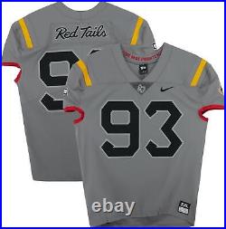 Air Force Falcons Team-Issued #93 Gray Jersey from the 2020 NCAA Item#12735246