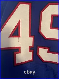 Albright #49 Buffalo Bills Nike Jersey Blue NFL Size 42 2015 Game Issued