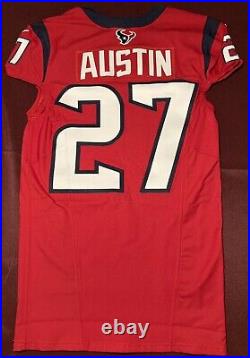 Alex Austin Houston Texans NFL Team Issued Battle Red Game Jersey (Oregon State)