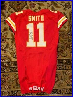 Alex Smith 2016 Kansas City Chiefs Autographed Game Issued / Worn Jersey