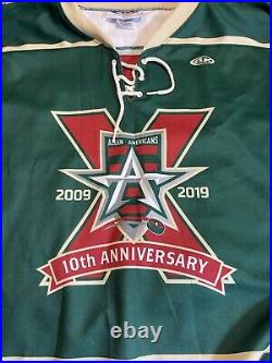 Allen Americans CHL Dalton Thrower Game Issued Jersey 2xl Autographed AK 2019
