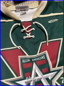 Allen Americans CHL Zach Pochiro #18 Game Issued Jersey xl Autographed AK 2019