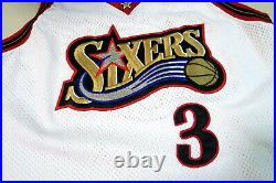 Allen Iverson 97-98 76ers Sixers Game Worn Used Issued Home Jersey Pro Cut