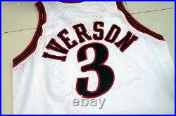 Allen Iverson 97-98 76ers Sixers Game Worn Used Issued Home Jersey Pro Cut