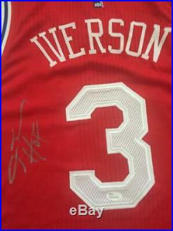 Allen Iverson Autographed Philadelphia 76ers Game Issued 2014-15 Uniform