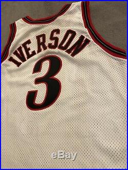 Allen Iverson Game Issued Worn Jersey Vtg NBA Champion Jersey Worn Sixers Jersey