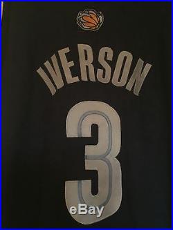 Allen Iverson Road 2009-2010 Pro Cut Game Issued Memphis Grizzlies Jersey