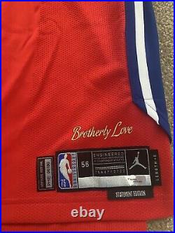 Andre Drummond 2021-22 Game Issued Philadelphia 76ers Basketball Jersey LOA