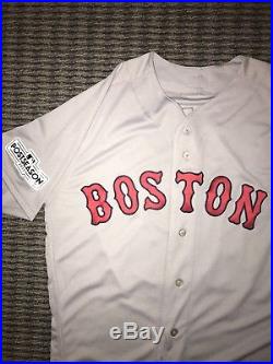 Andrew Benintendi Boston Red Sox Game Issued Used Jersey 2017 Playoffs