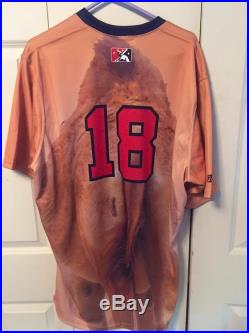 Andrew Benintendi Game Team Issued Portland Sea Dogs Camel Jersey Boston Red Sox