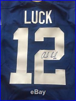 Andrew Luck Indianapolis Colts Autographed Game Issued Jersey, 2017 NFL COA