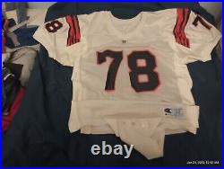 Anthony Munoz Cincinnati Bengals game issued/used Champion jersey, Size 52