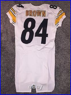 Antonio Brown Pittsburgh Steelers Away Game Issued Jersey Rare Used Worn