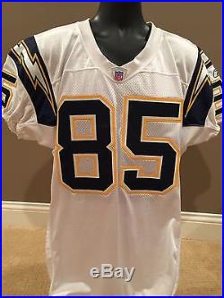 Antonio Gates San Diego Chargers Game Issued And Signed Jersey PSA