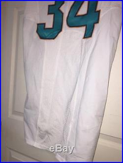 Arian Foster Miami Dolphins Game Issued Jersey 2016 Preseason Sideline Worn