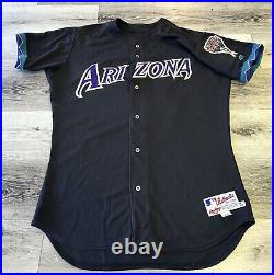 Arizona Diamondbacks Game Jersey Size 50 Black 2001 #17 Brubaker Issued Pro Cut