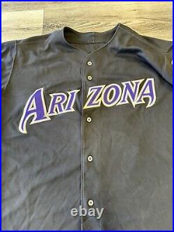 Arizona Diamondbacks Game Jersey Size 50 Black 2001 #17 Brubaker Issued Pro Cut