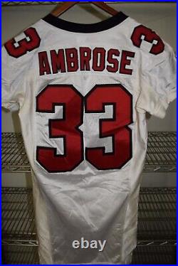 Ashley Ambrose Game Worn Team Issue 2001 vtg Atlanta Falcons Jersey