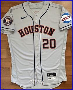 Astros Game Issued Jersey Chas McCormick Worn #20 Road Gray Photomatched 4/12/23