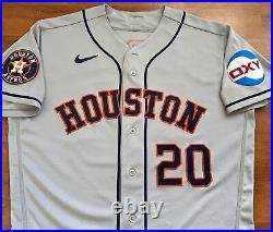 Astros Game Issued Jersey Chas McCormick Worn #20 Road Gray Photomatched 4/12/23