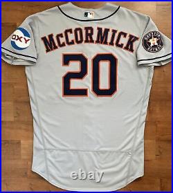 Astros Game Issued Jersey Chas McCormick Worn #20 Road Gray Photomatched 4/12/23