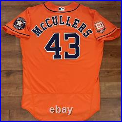 Astros Game Issued Jersey Lance McCullers #43 Used Orange MLB Authentication