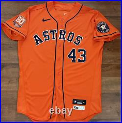 Astros Game Issued Jersey Lance McCullers #43 Used Orange MLB Authentication