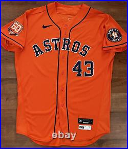 Astros Game Issued Jersey Lance McCullers #43 Used Orange MLB Authentication