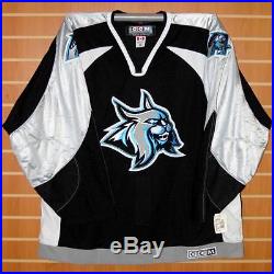 Augusta Lynx ECHL CCM Authentic On Ice Game Issued Black Hockey Jersey