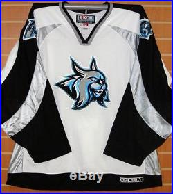 Augusta Lynx ECHL CCM Authentic On Ice Game Issued White Hockey Jersey 58