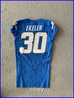 Austin Ekeler #30 Los Angeles Chargers Team-Issued NFL Football Jersey Home 2021