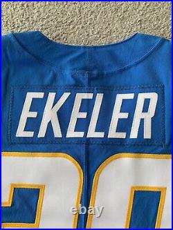 Austin Ekeler #30 Los Angeles Chargers Team-Issued NFL Football Jersey Home 2021