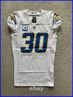 Austin Ekeler Los Angeles Chargers Team-Issued NFL Football Jersey 30 Away