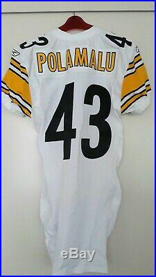 Authentic 08 Steelers Troy Polamalu team issued game jersey, SB XLIII