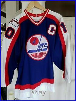 Authentic 1987/88 Dale Hawerchuk Winnipeg Jets jersey 52 Possible Game Issued