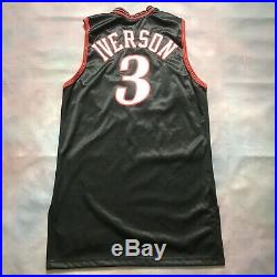 Authentic Allen Iverson Game Issued Sixers Jersey Reebok Champion Nike