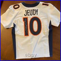 Authentic Autograph Game Issued Denver Broncos Nike Jersey Jeudy