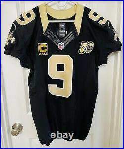 Authentic Drew Brees New Orleans Saints Nike 44 Jersey PRO GAME TEAM ISSUED 2016