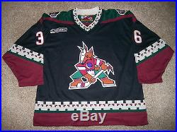 Authentic (Game Issued) Phoenix Coyotes Jersey Ylonen NHL 2000 Size 54