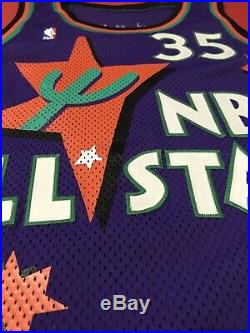 Authentic Grant Hill 1995 Nba All-star Detroit Pistons Game Issue Procut Jersey